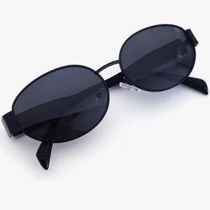 Black Oval Sunglasses